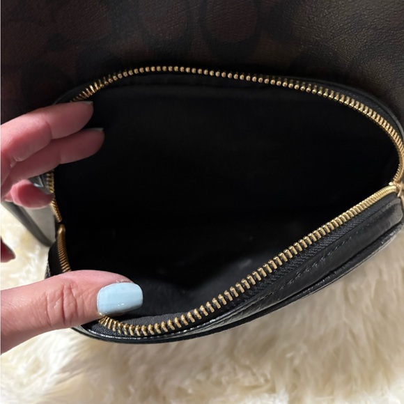 Coach Signature Brown and Black Backpack with Wallet - Picture 9 of 16